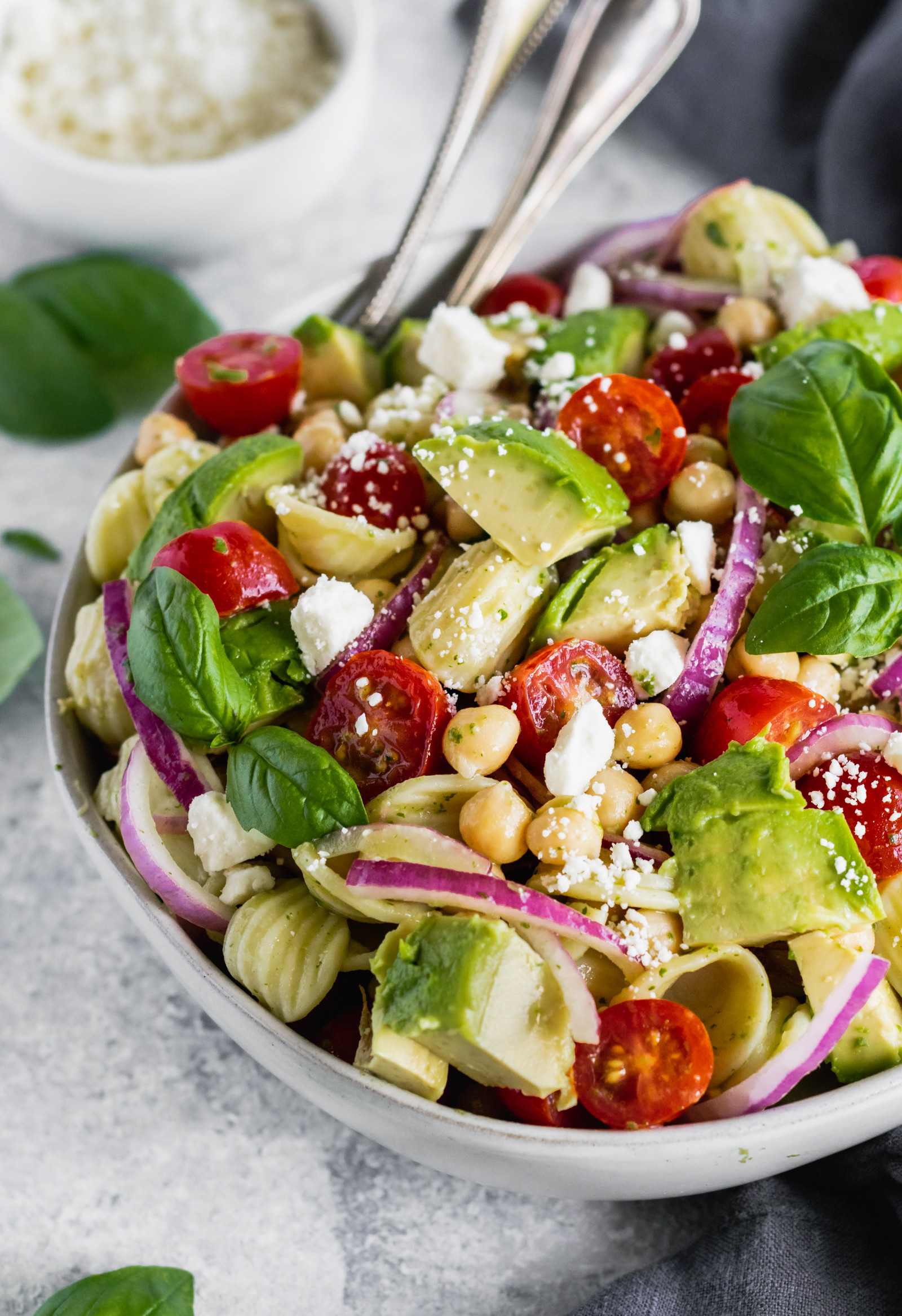 Heart Healthy Pasta Recipes
 Avocado Tomato Chickpea Pasta Salad with Lemon Basil