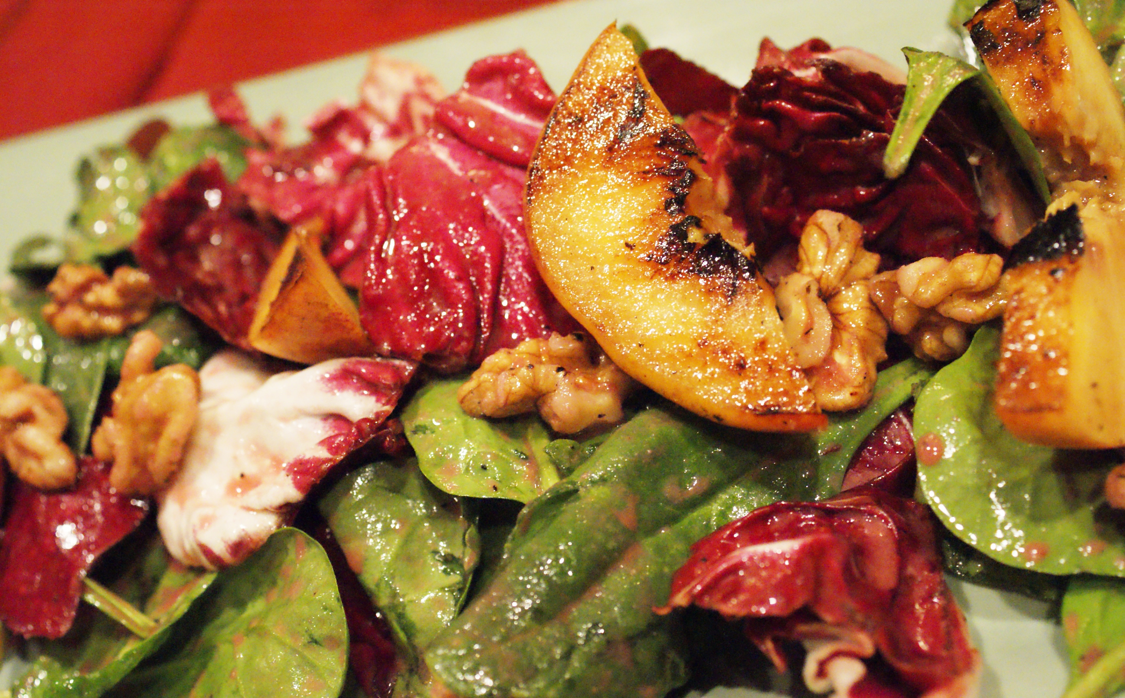 Heart Healthy Salads
 Heart Healthy Spinach & Radicchio Salad w Pom Vinaigrette