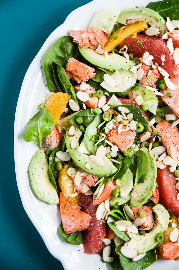 Heart Healthy Salads
 Heart Healthy Salad with Baked Salmon