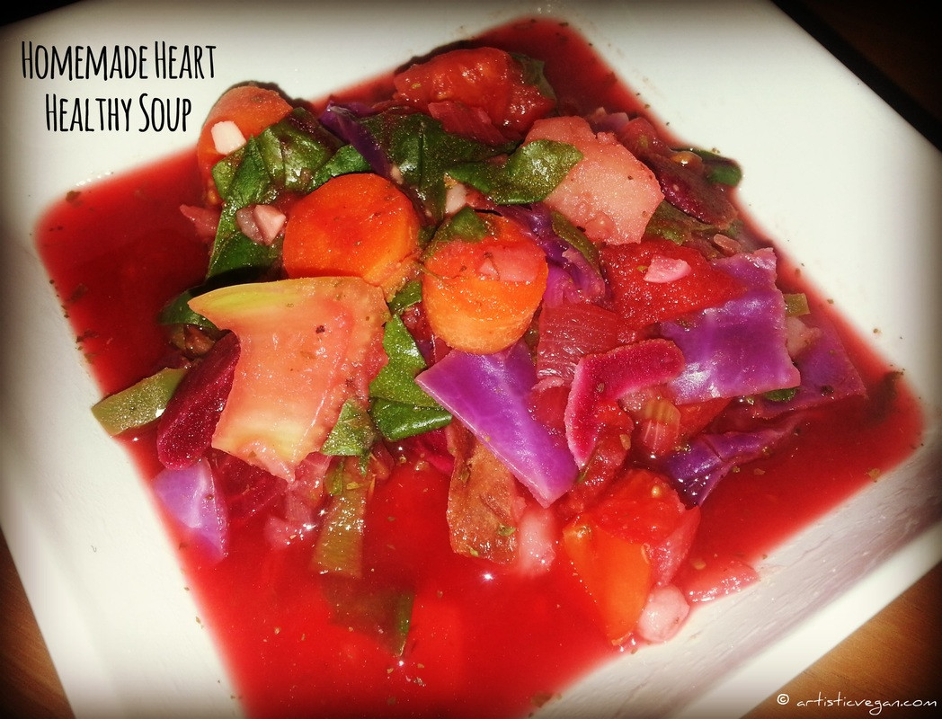 Heart Healthy Soups
 Homemade Heart Healthy Soup Artistic Vegan