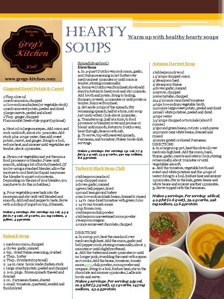 Hearty Healthy Soups
 Hearty Healthy Soups