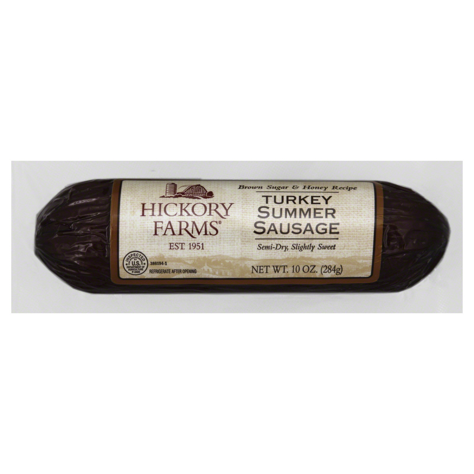Hickory Farms Beef Summer Sausage
 Hickory Farms Turkey Summer Sausage 10 oz