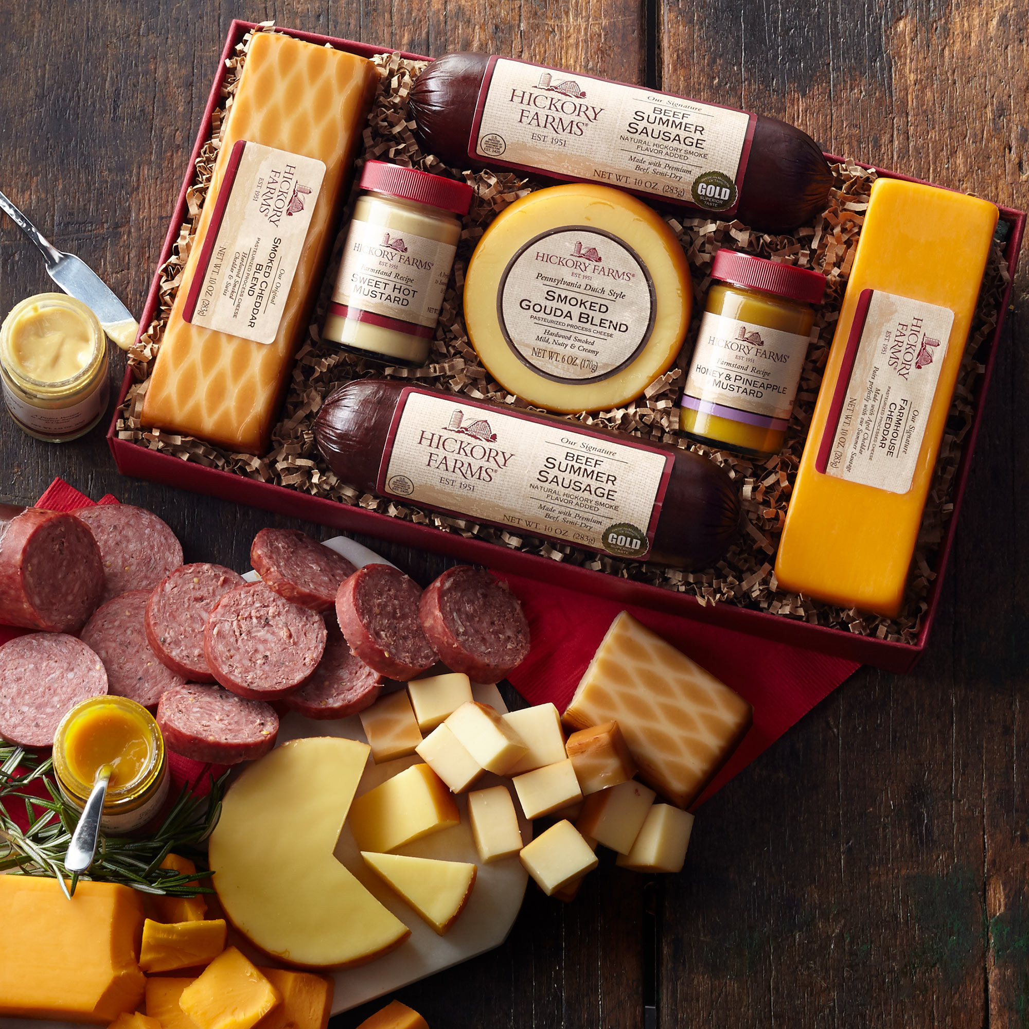 Hickory Farms Beef Summer Sausage
 Summer Sausage and Cheese Gift Box