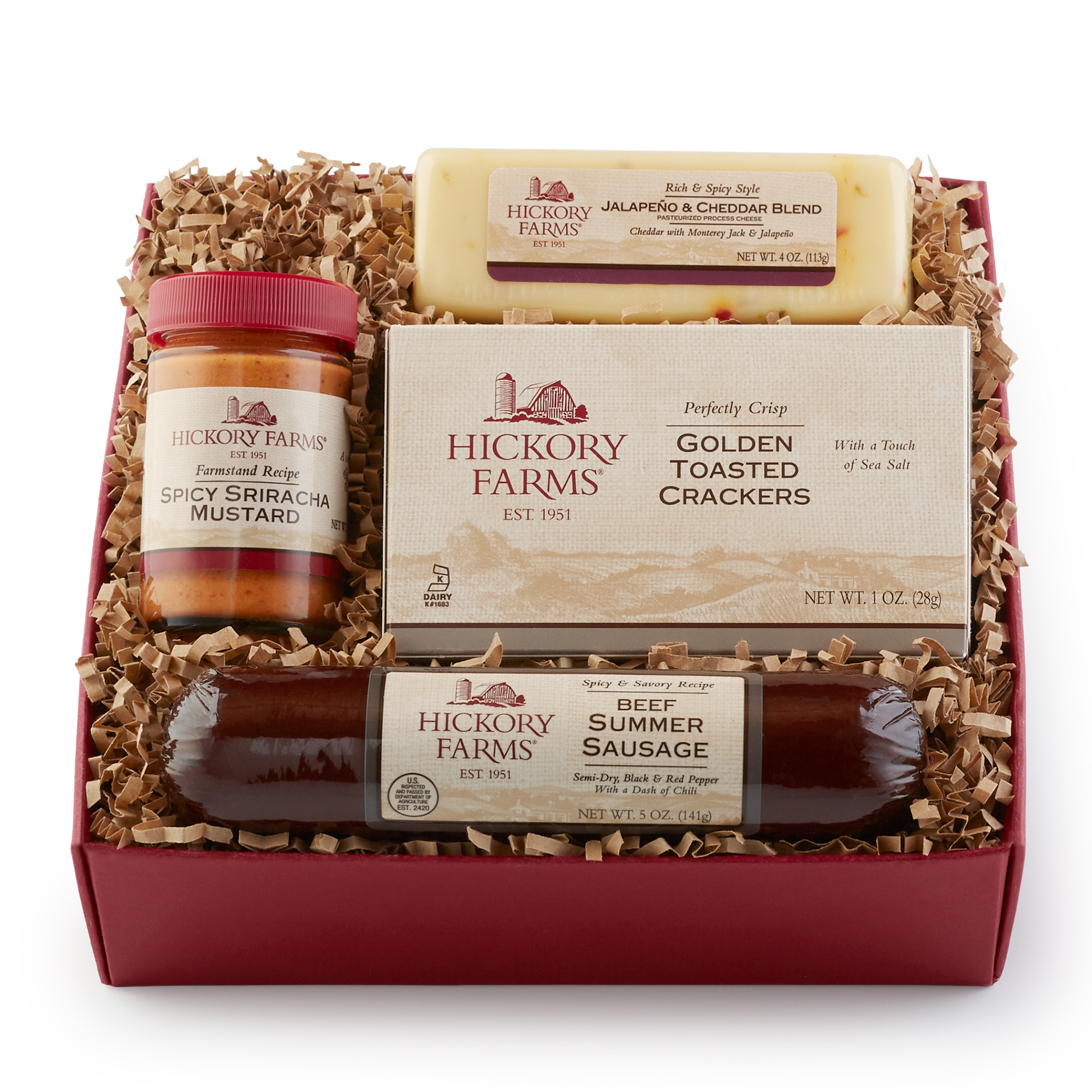 Hickory Farms Beef Summer Sausage
 Hickory Farms Spicy Beef Sampler