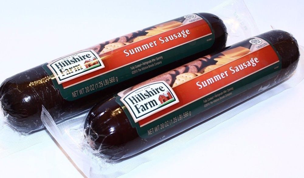 Hillshire Farms Beef Summer Sausage
 2 Hillshire Farm SUMMER SAUSAGE Fully Cooked 1 25 LB