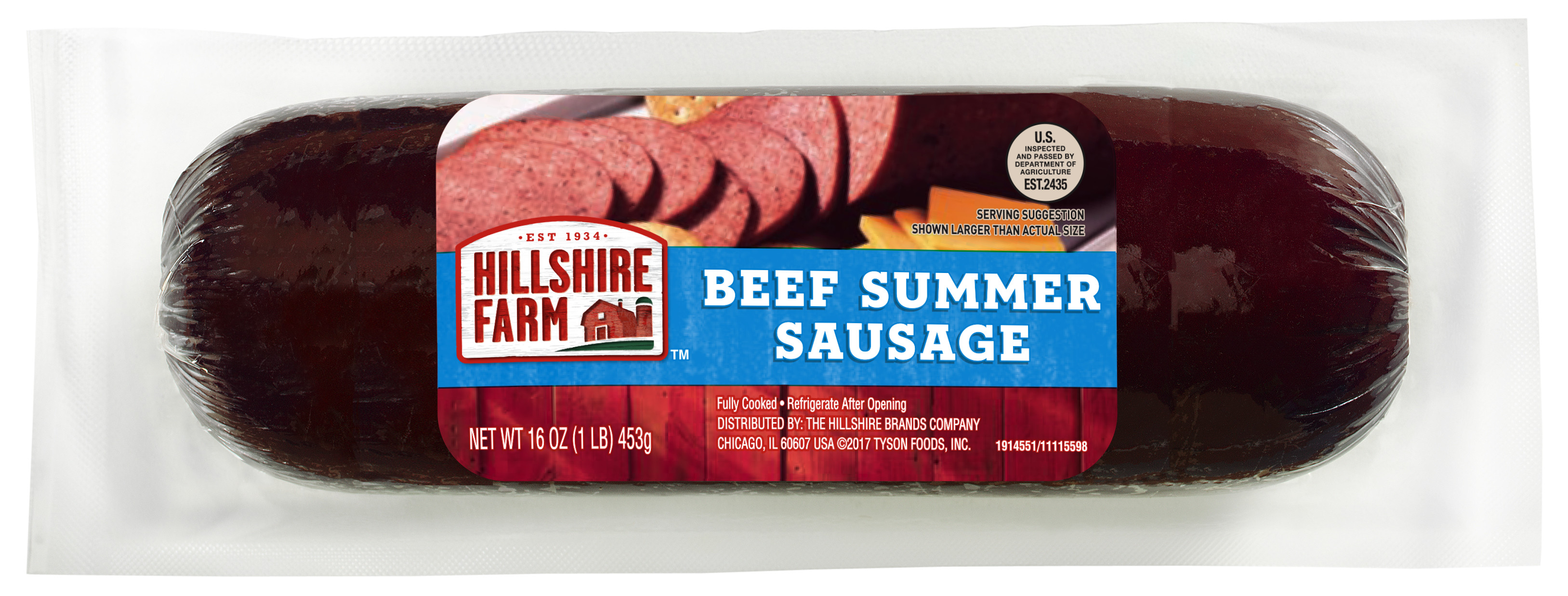 Hillshire Farms Beef Summer Sausage
 how much is 1 oz of summer sausage