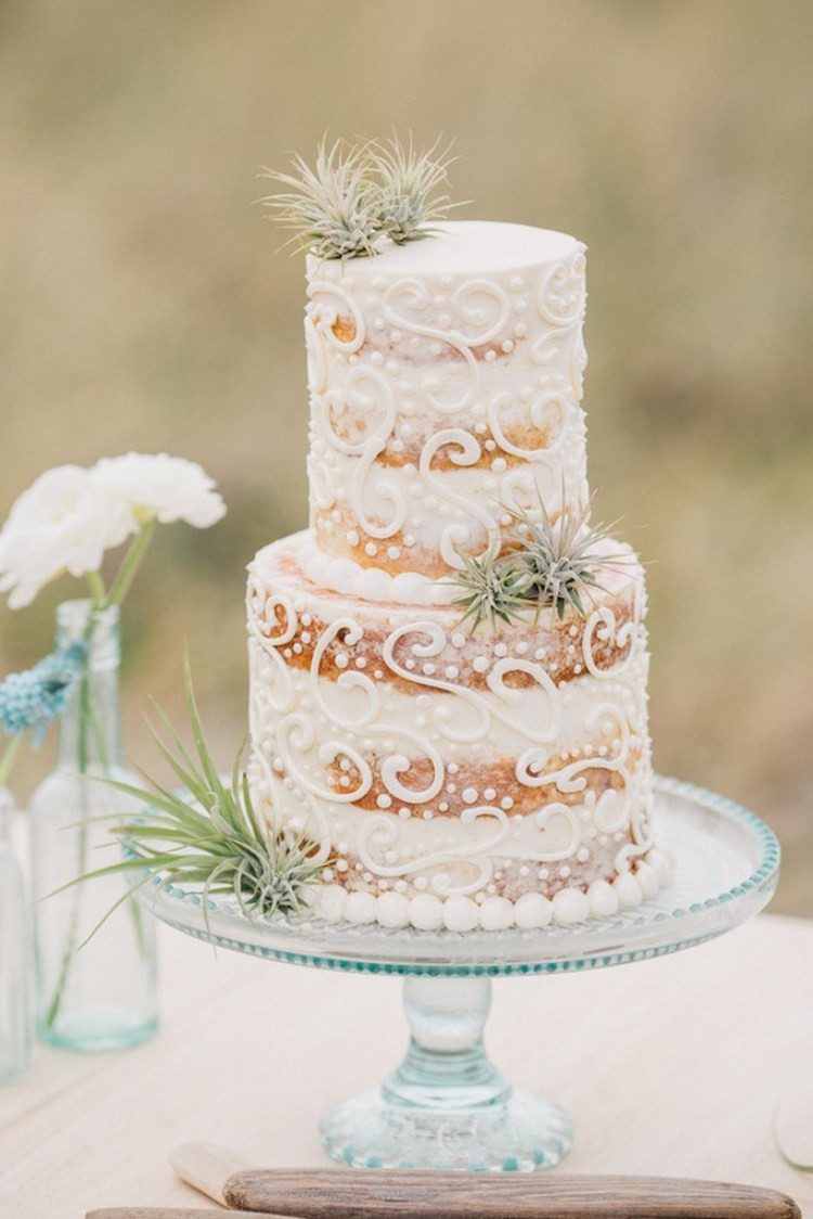 Hippie Wedding Cakes
 Boho Beach Wedding Inspiration KnotsVilla