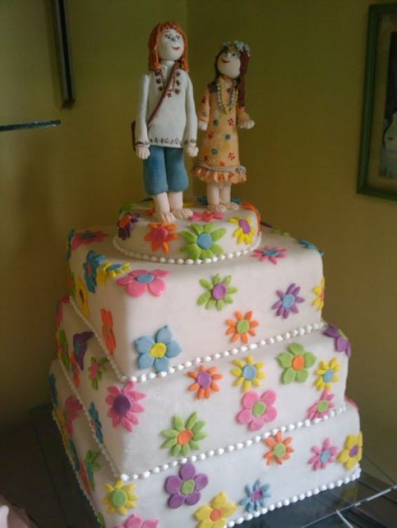 Hippie Wedding Cakes
 17 Best images about Fondant Hippie on Pinterest