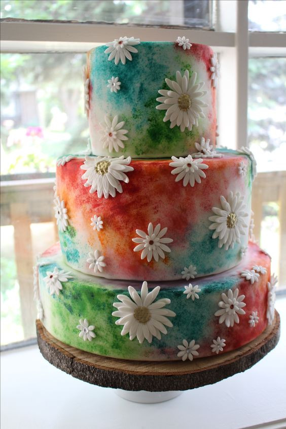 Hippie Wedding Cakes
 Hippie wedding cake … Books Worth Reading