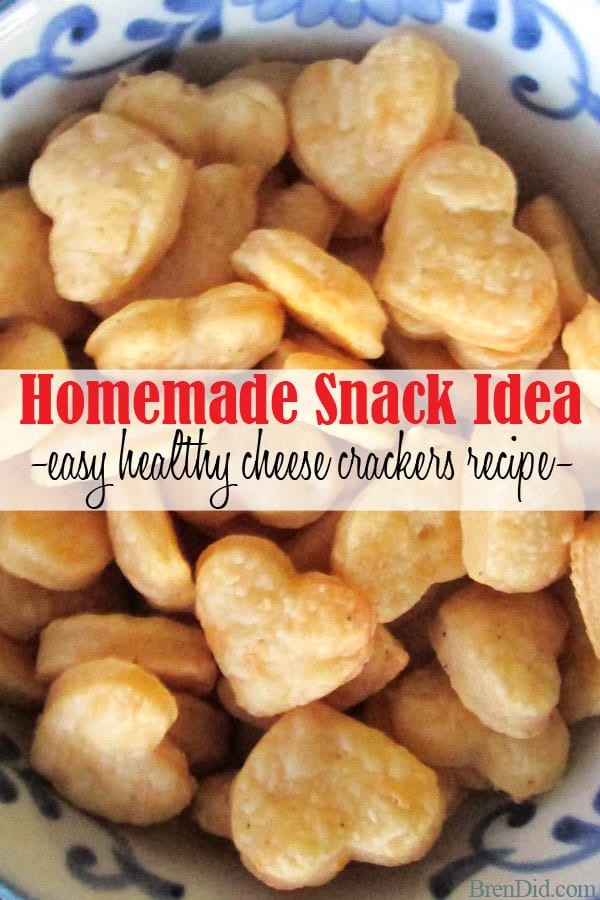 Homemade Crackers Healthy
 Healthy Snack Idea Homemade Cheese Crackers Recipe Bren Did