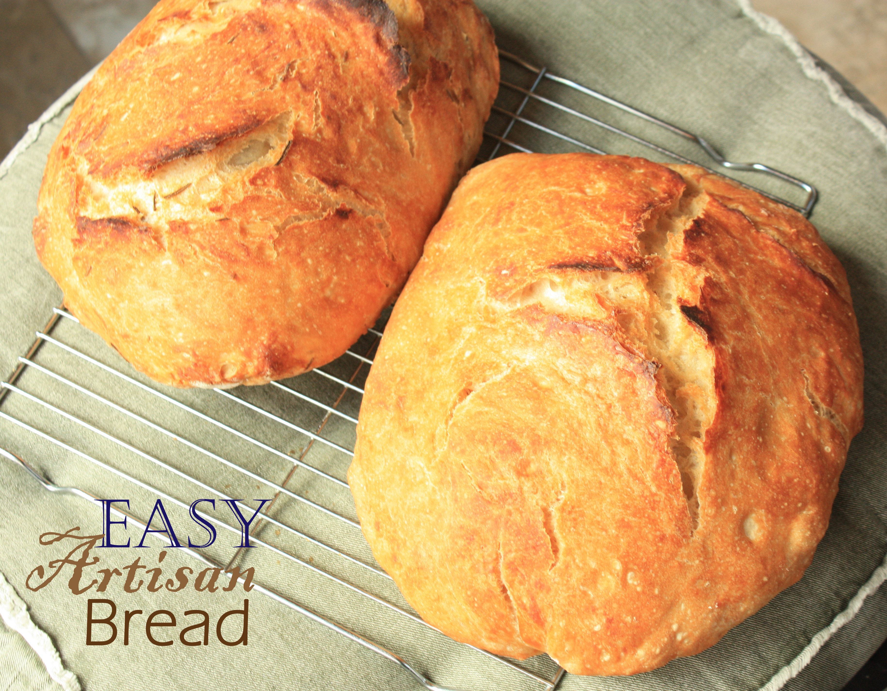 Homemade Healthy Bread
 Easy Artisan Bread Recipe
