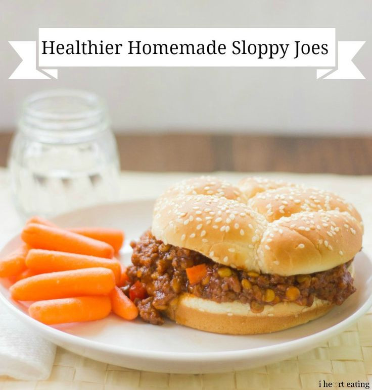 Homemade Sloppy Joes Healthy
 50 best Healthy Dinner Ideas images on Pinterest