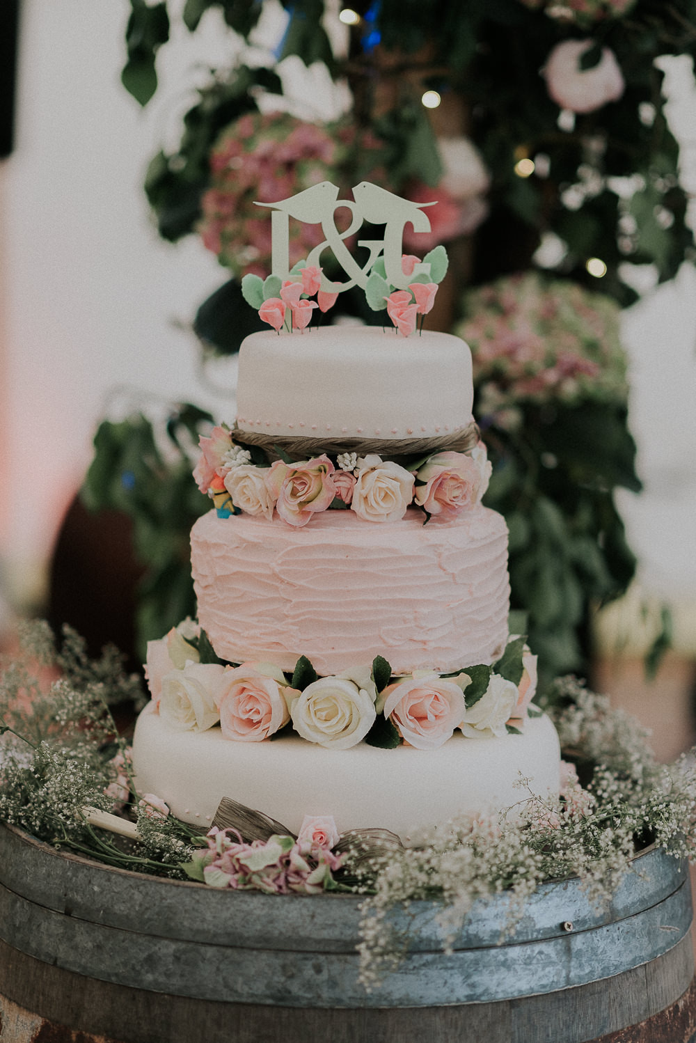 Homemade Wedding Cakes
 Outdoor DIY Marquee Wedding with Lace Sottero & Midgley Gown