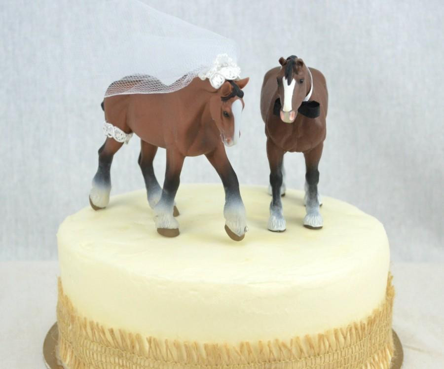 Horse Cake Toppers For Wedding Cakes
 Horse Wedding Cake Topper Western Wedding Cake Topper