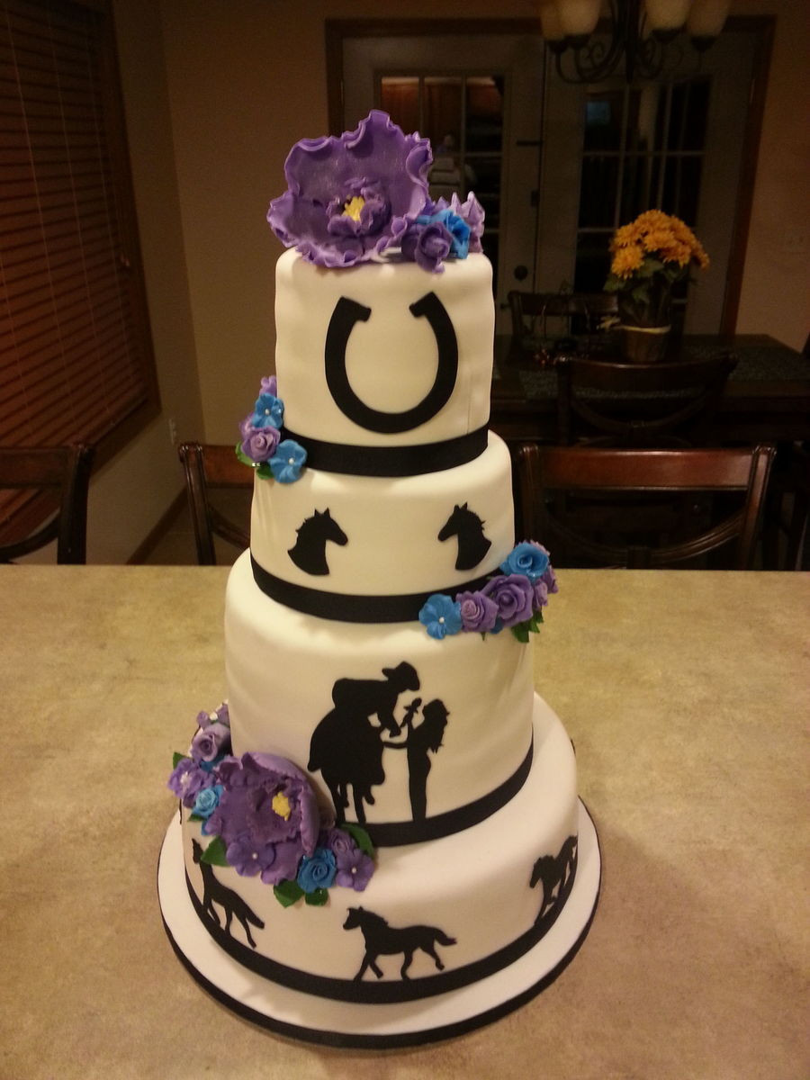 Horse Wedding Cakes
 Horse Themed Wedding Cake CakeCentral