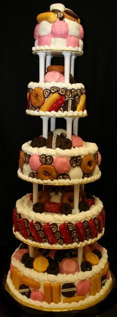 Hostess Wedding Cakes
 Unique alternative multi tiered wedding cake made with