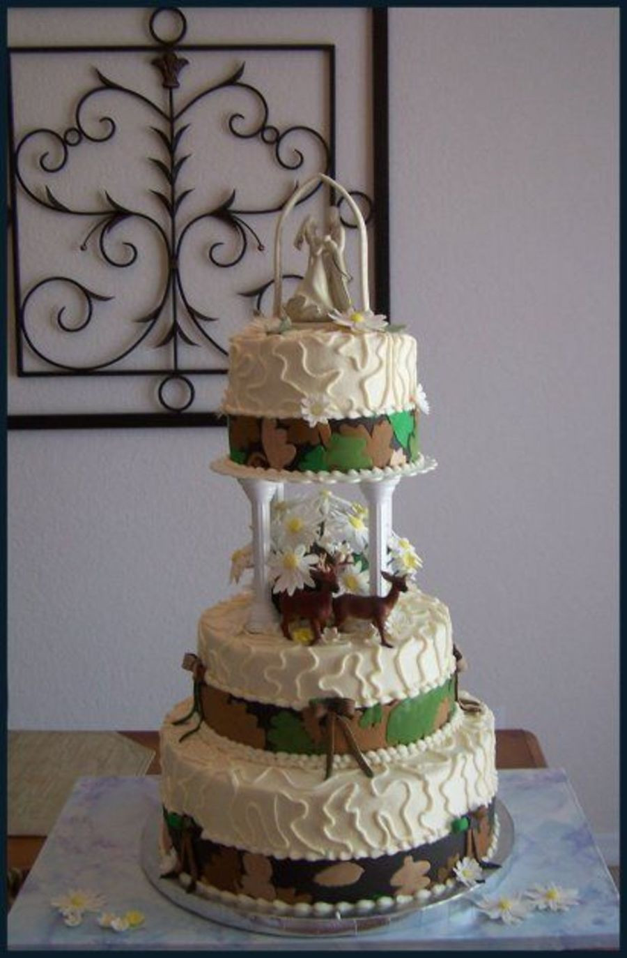 Hunting Wedding Cakes
 Camouflage Wedding Cake CakeCentral