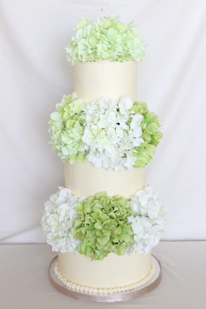 Hydrangeas Wedding Cakes
 Hydrangea wedding cake
