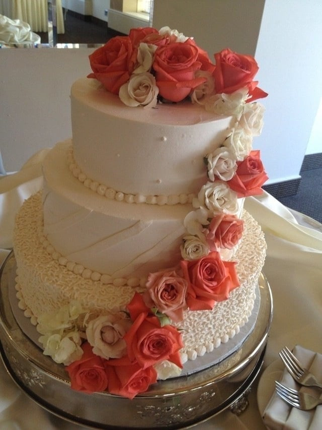 I Do Wedding Cakes Morgan Hill
 Our wedding cake German chocolate and apple spice cake