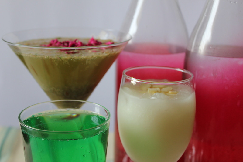 Indian Drinks For Summer
 Indian Summer Drinks Badaam Khus Paan Sharbats