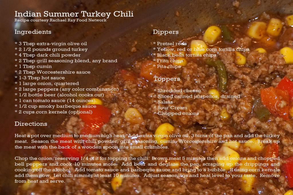 Indian Summer Turkey Chili
 Indian Summer Turkey Chili – a Fall Favorite For Sure