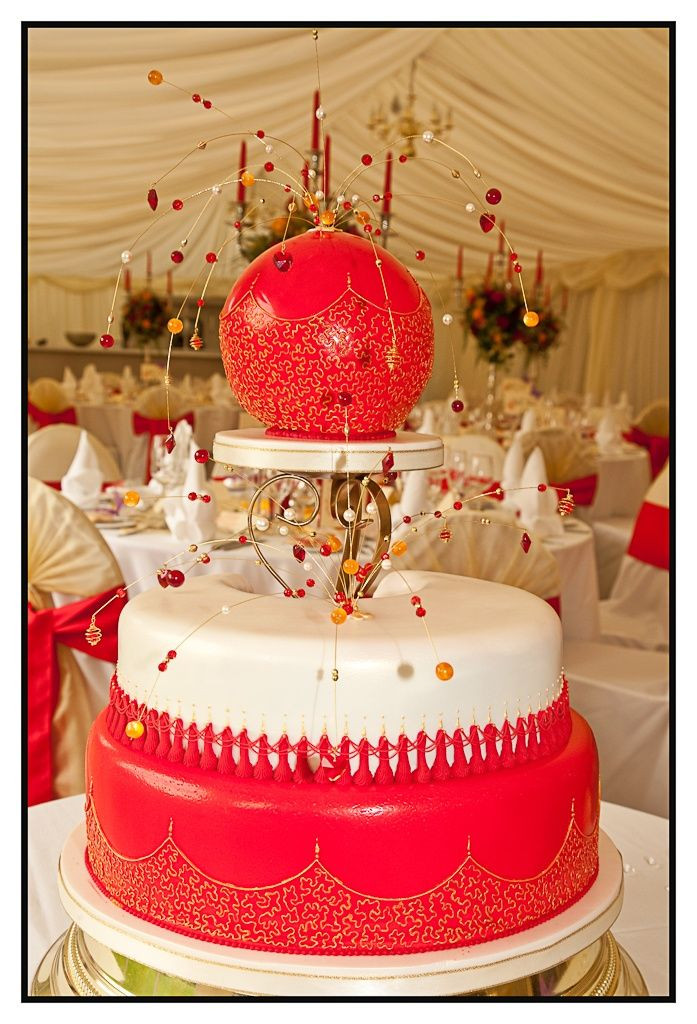 Indian Wedding Cakes
 Indian Wedding Cake Red