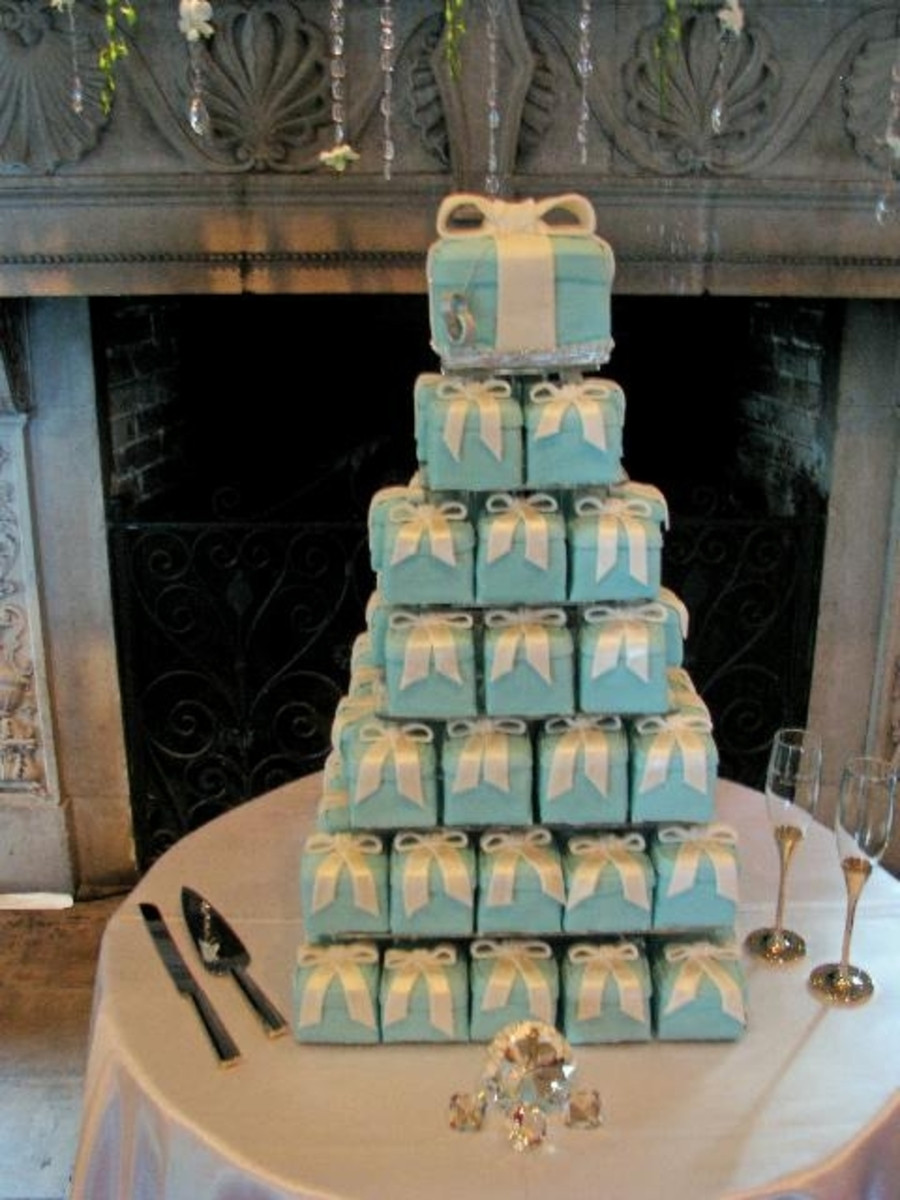 Individual Wedding Cakes
 Tiffany Box Mini Wedding Cakes CakeCentral