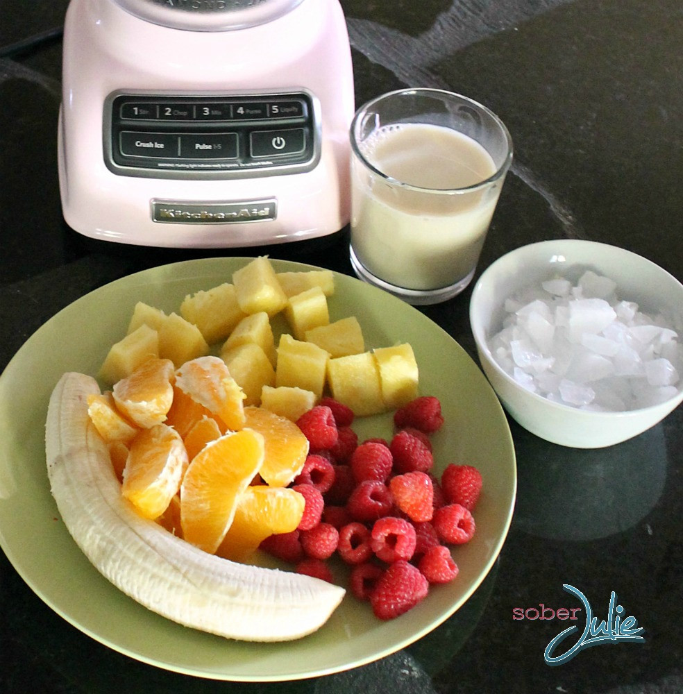 Ingredients For Healthy Fruit Smoothies
 Energy Boost Fruit Smoothie Recipe Sober Julie
