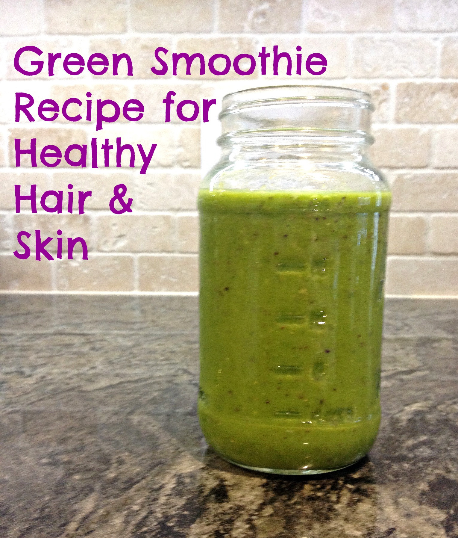 Ingredients For Healthy Smoothies
 Green Smoothie for Healthy Hair and Skin