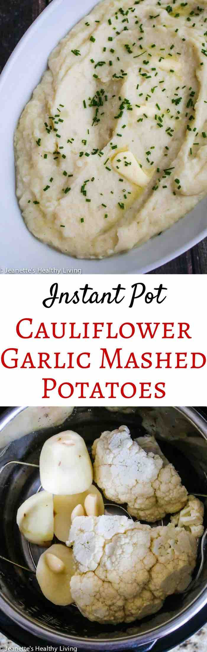 Instant Mashed Potatoes Healthy
 Cauliflower Garlic Mashed Potatoes Instant Pot