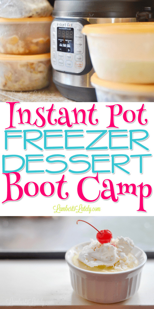 Instant Pot Camping Recipes
 Instant Pot Freezer Dessert Boot Camp