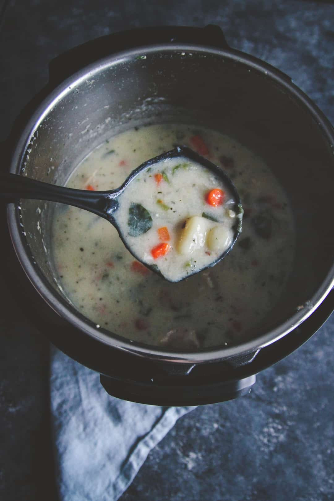 Instant Pot Potato Soup Healthy
 Healthy Instant Pot Creamy Chicken Gnocchi Soup Sweetphi