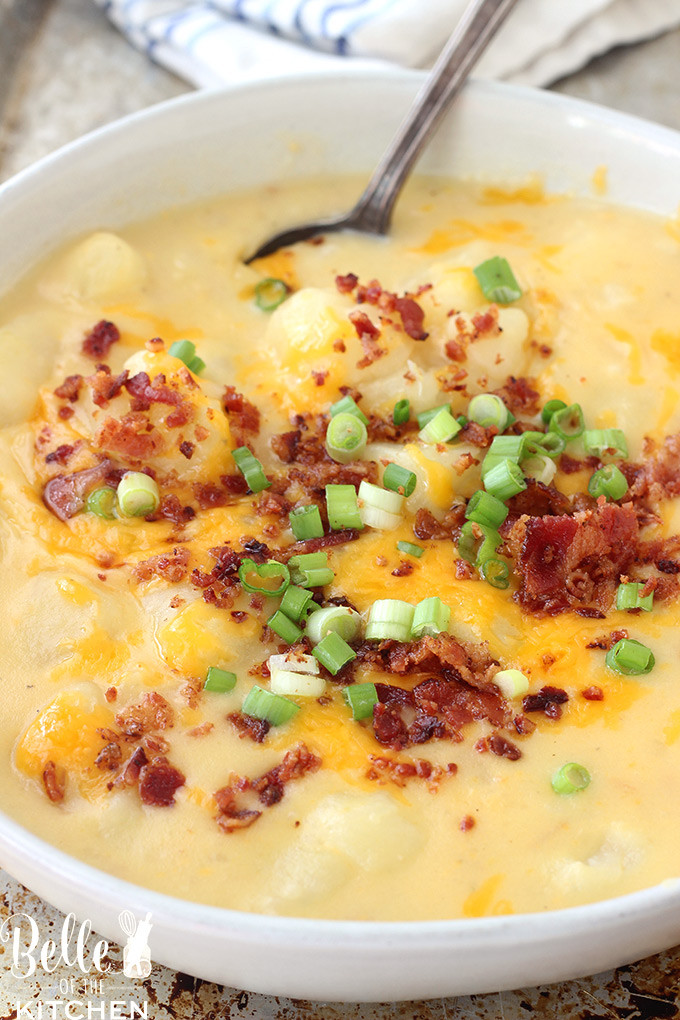 Instant Pot Potato Soup Healthy
 Instant Pot Loaded Potato Soup Belle of the Kitchen