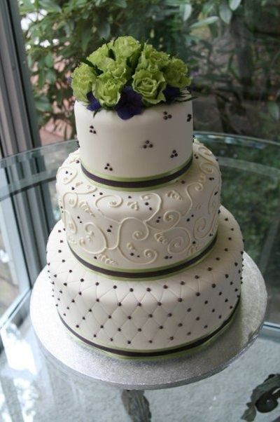 Irish Wedding Cakes
 green navy wedding cakes Juxtapost