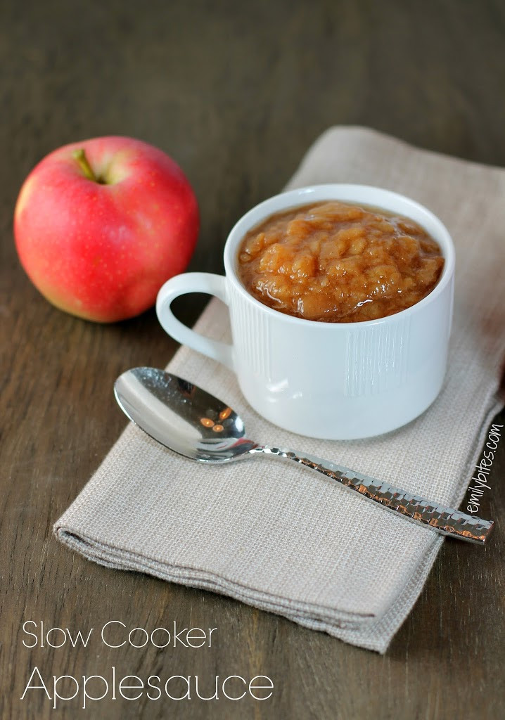 Is Applesauce Healthy
 Slow Cooker Applesauce Emily Bites