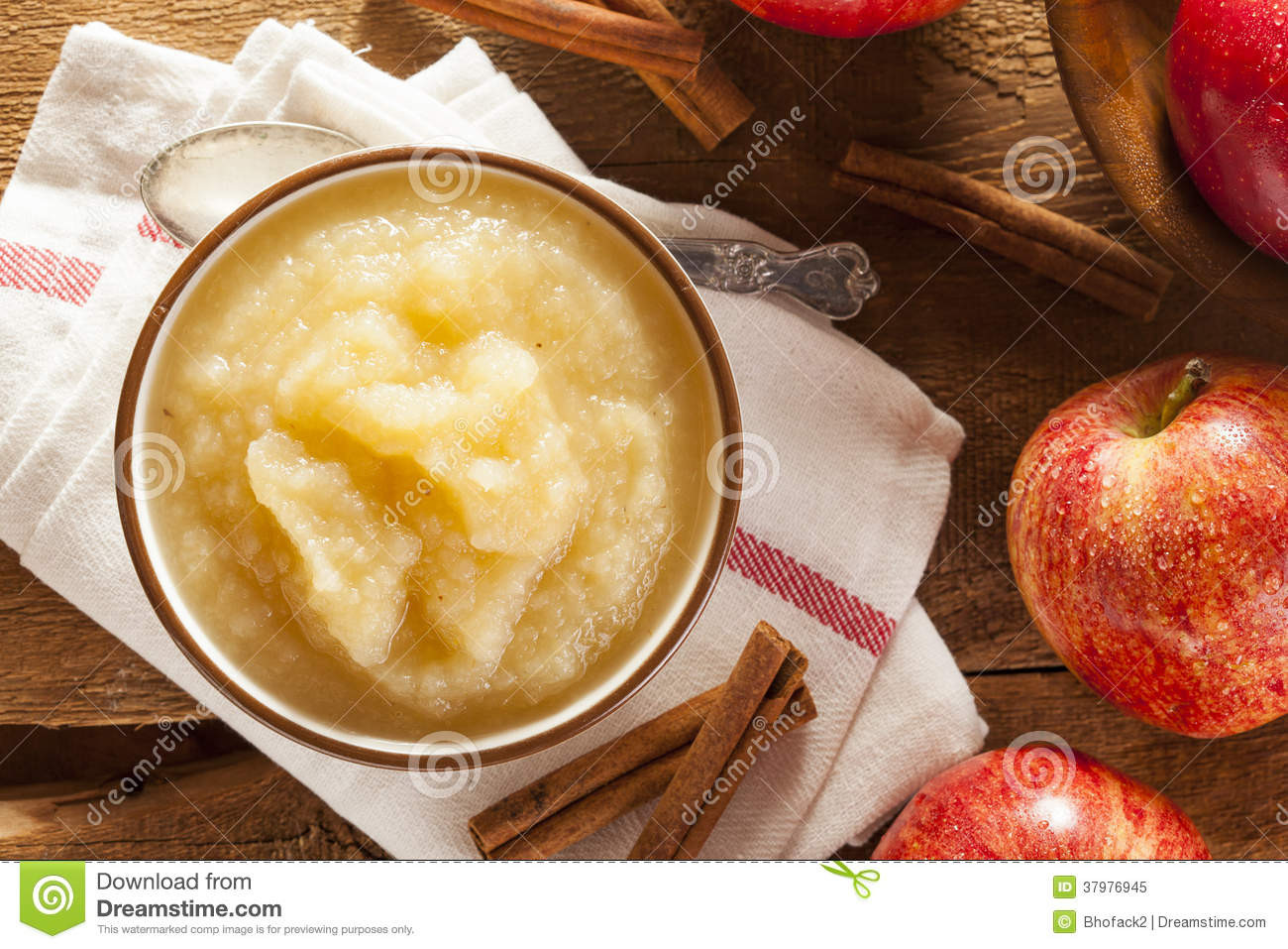 Is Applesauce Healthy
 Healthy Organic Applesauce With Cinnamon Stock Image