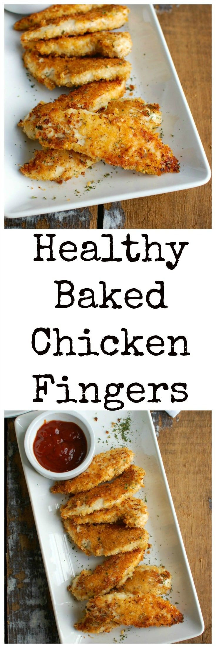 Is Baked Chicken Healthy
 De 25 bedste idéer inden for Chicken finger recipes på