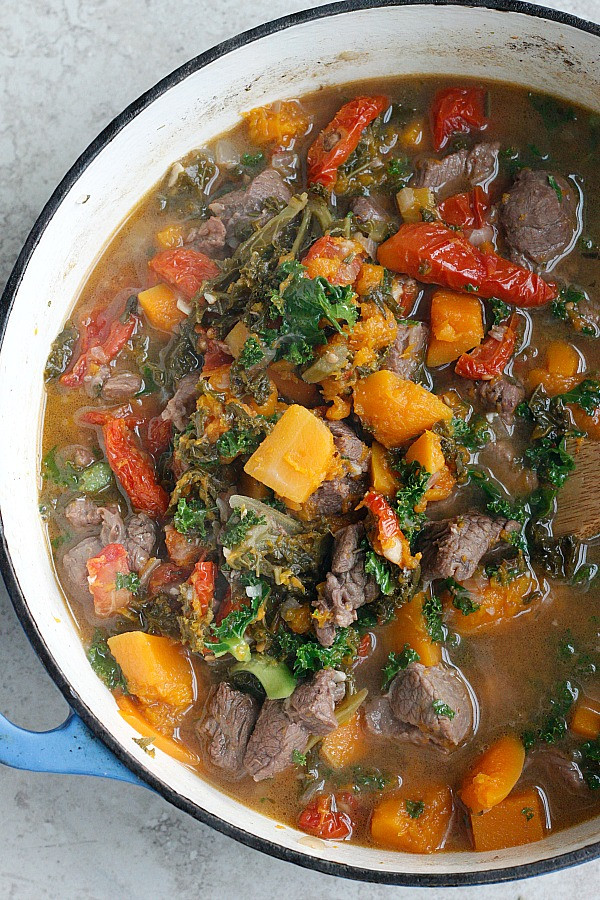 Is Beef Stew Healthy
 Butternut Squash and Kale Beef Stew Belle Vie