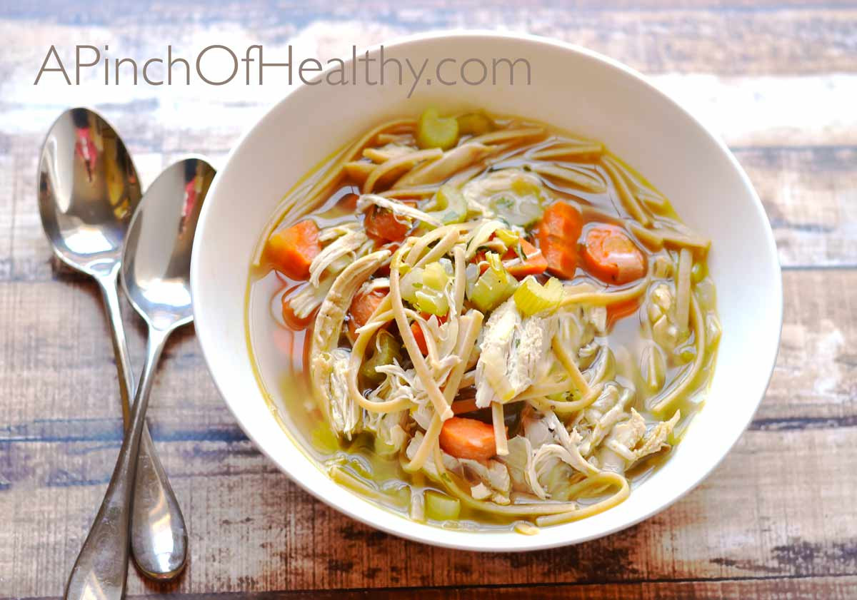 Is Chicken Noodle Soup Healthy
 Chicken Noodle Soup from Scratch A Pinch of Healthy