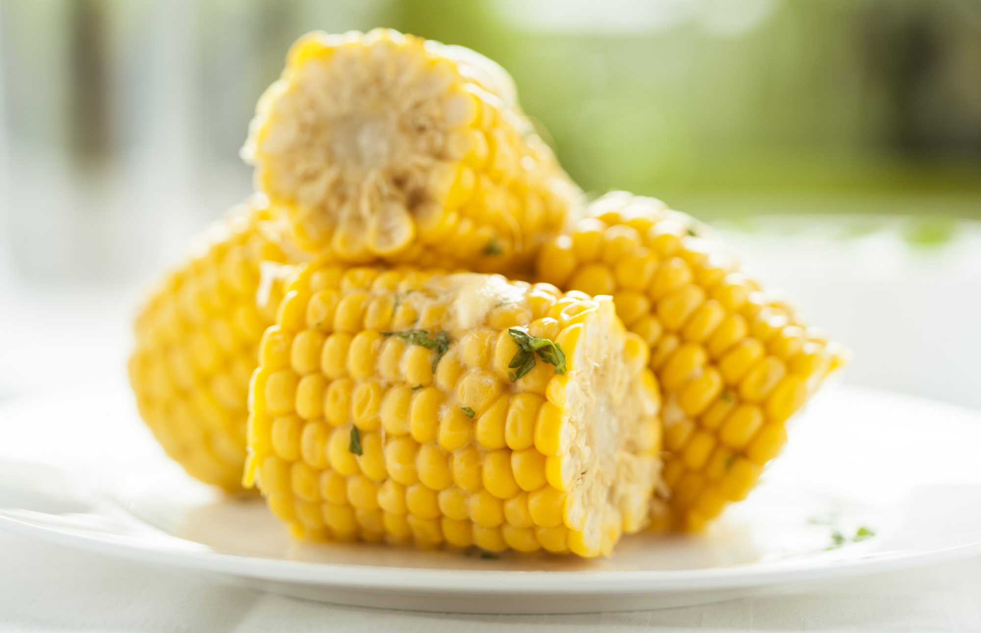 Is Corn On The Cob Healthy
 Corn on the cob with garlic and chive butter