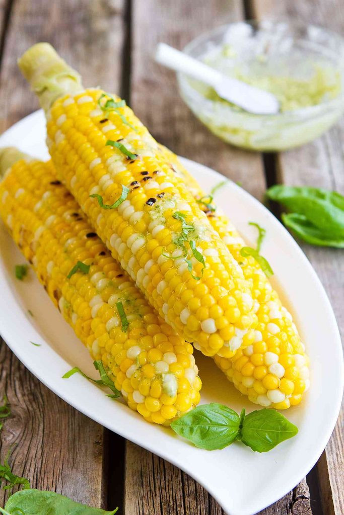 Is Corn On The Cob Healthy
 Pesto Butter Corn on the Cob Healthy Side Dish Recipe
