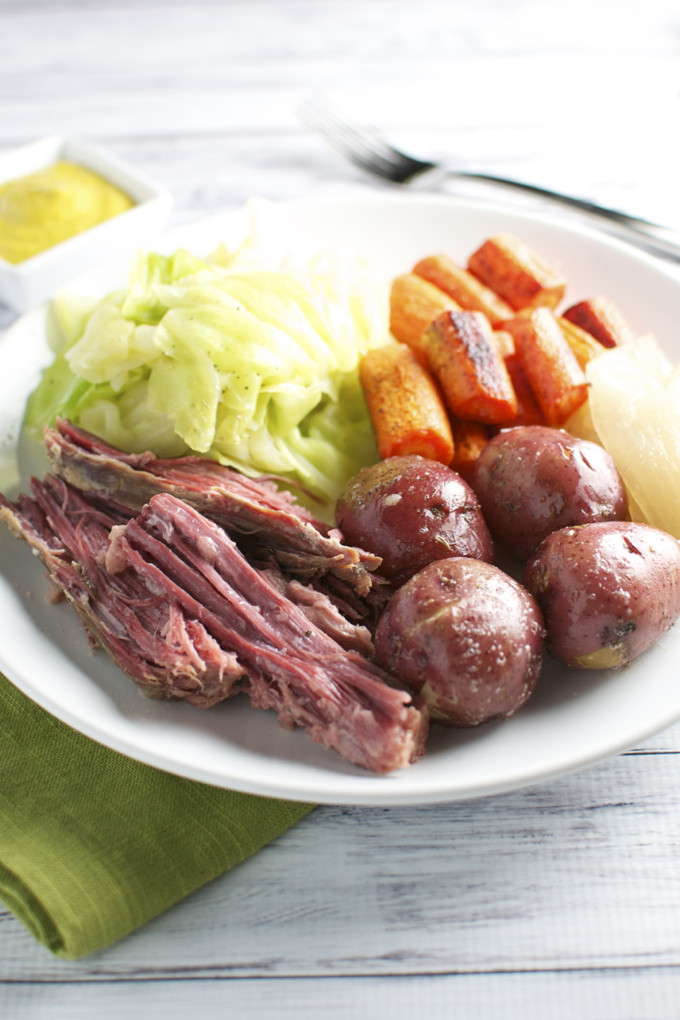 Is Corned Beef And Cabbage Healthy
 Corned Beef and Cabbage with the Fixins Stuck Sweet