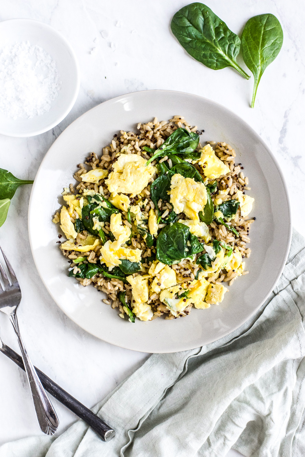 Is Eating Rice for Breakfast Healthy 20 Ideas for Healthy Brown Rice Breakfast Bowl with Eggs and Spinach