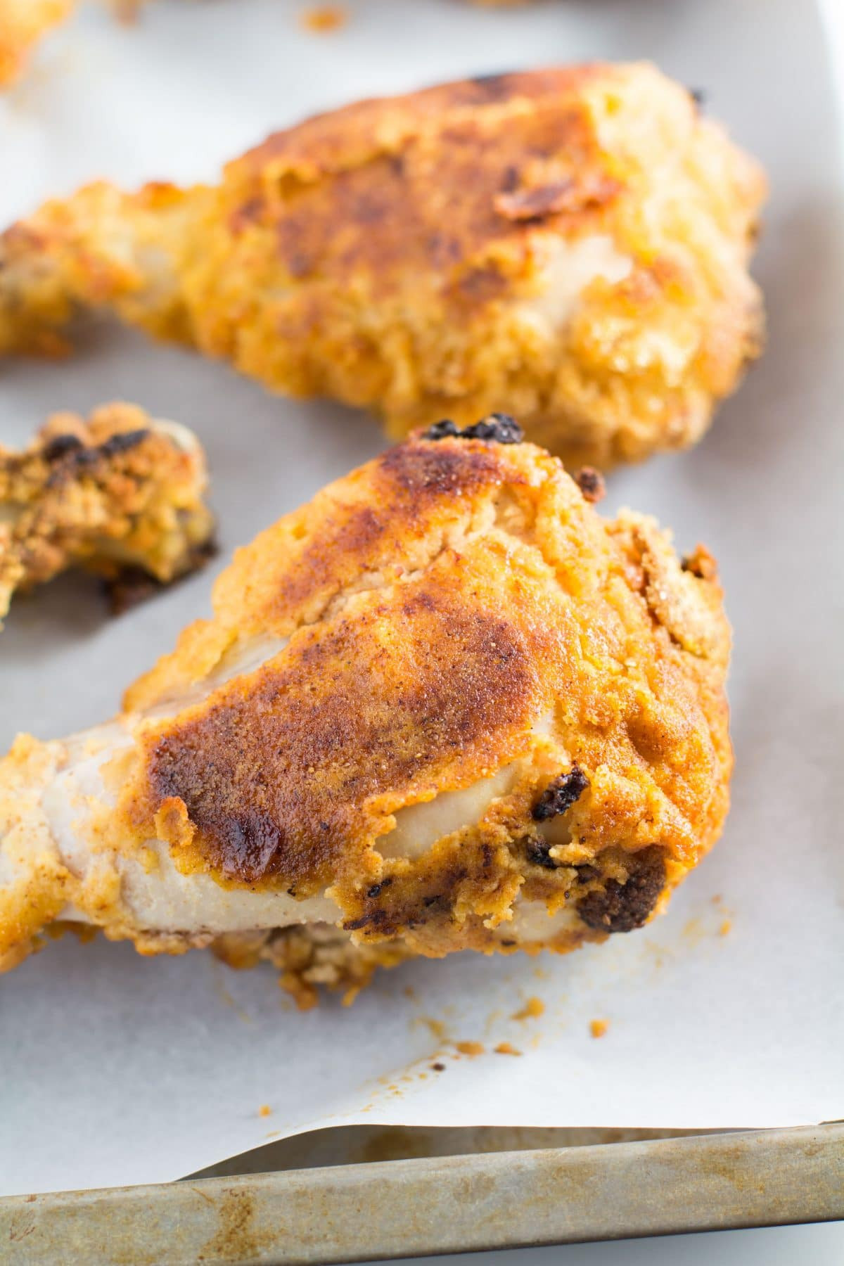 Is Fried Chicken Healthy
 Oven "Fried" Chicken Drumsticks Healthy Gluten Free