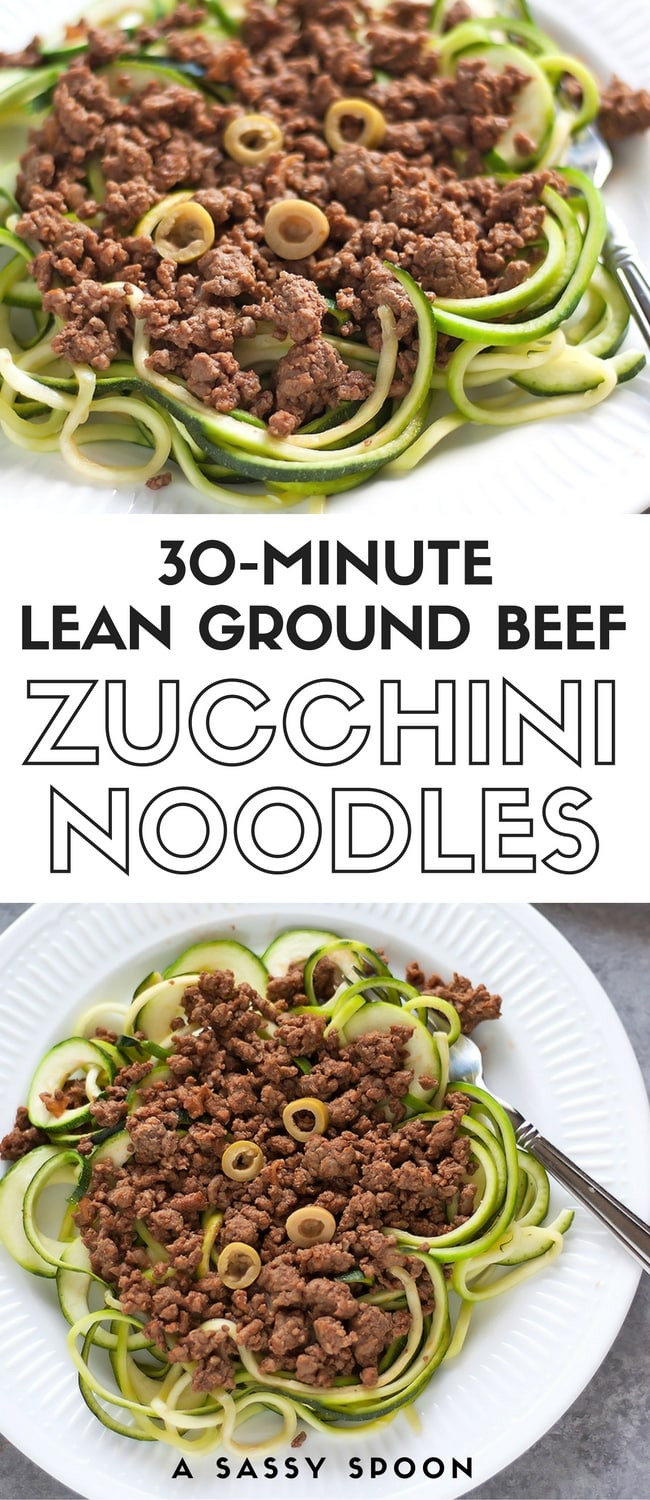 Is Lean Ground Beef Healthy
 Lean Ground Beef over Zucchini Noodles Healthy Cuban