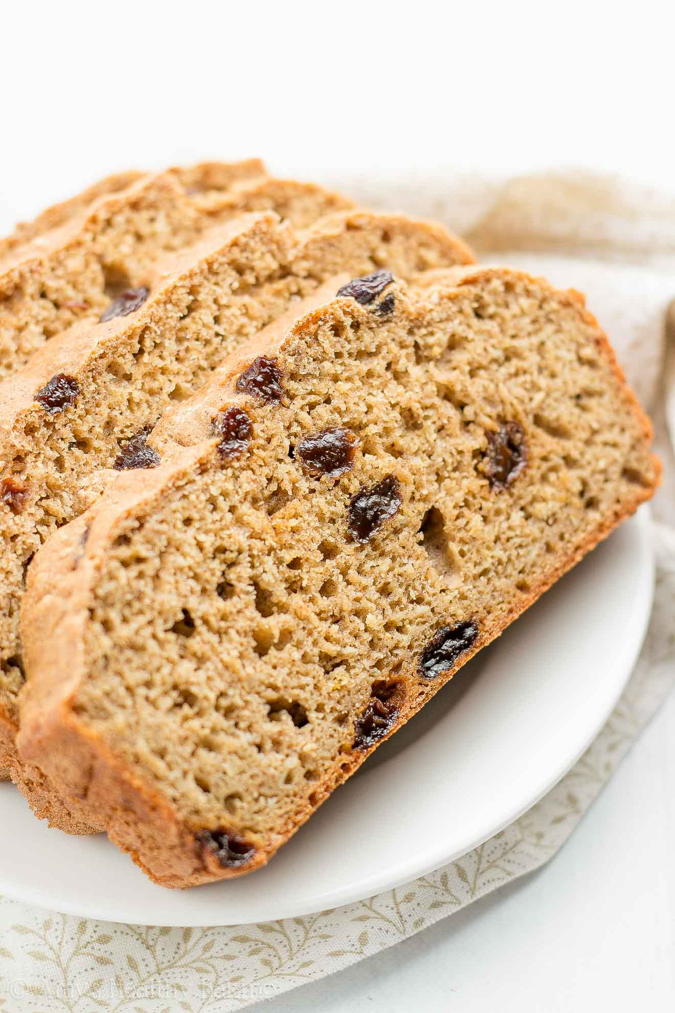Is Oatmeal Bread Healthy
 Healthy Oatmeal Raisin Breakfast Quick Bread