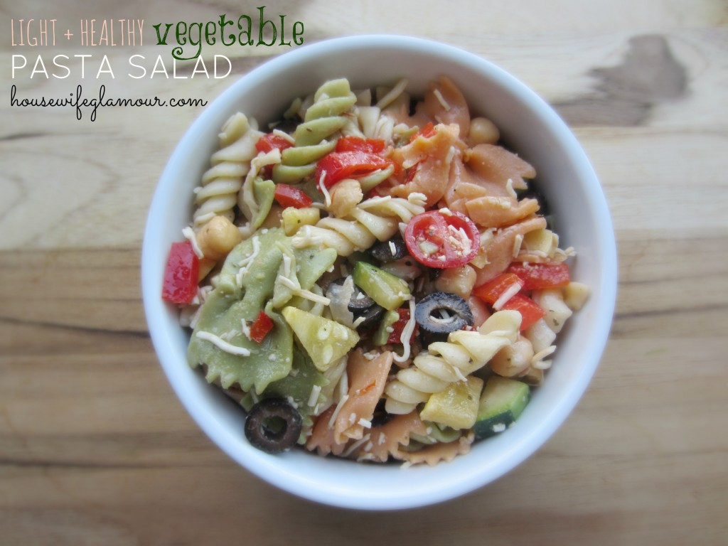 Is Pasta Salad Healthy
 Light Healthy Ve able Pasta Salad