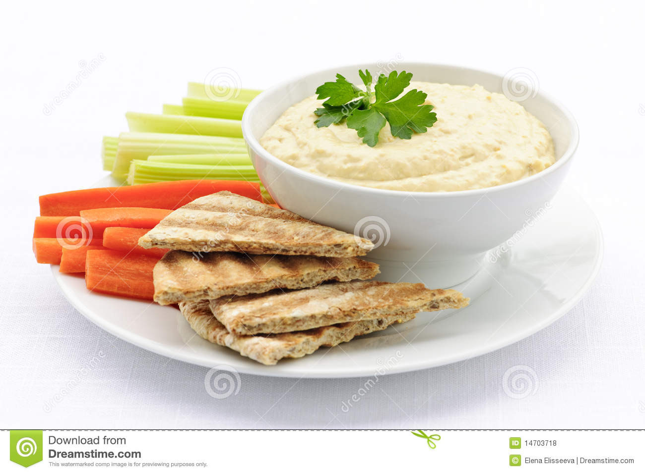 Is Pita Bread And Hummus Healthy
 Hummus With Pita Bread And Ve ables Stock Image