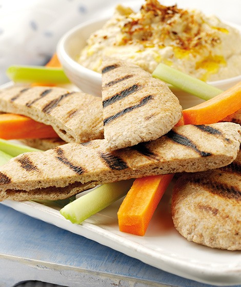 Is Pita Bread And Hummus Healthy
 Whole Wheat Pita Bread with Hummus Recipe