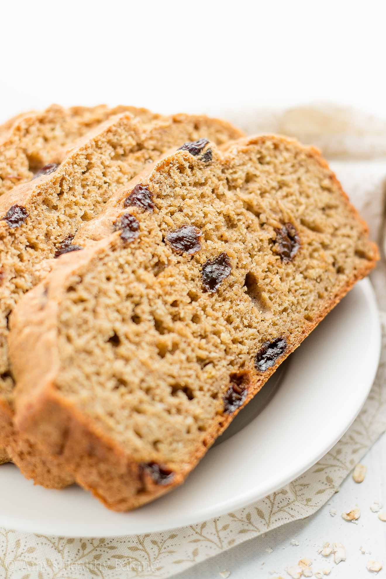 Is Raisin Bread Healthy
 Healthy Oatmeal Raisin Breakfast Quick Bread